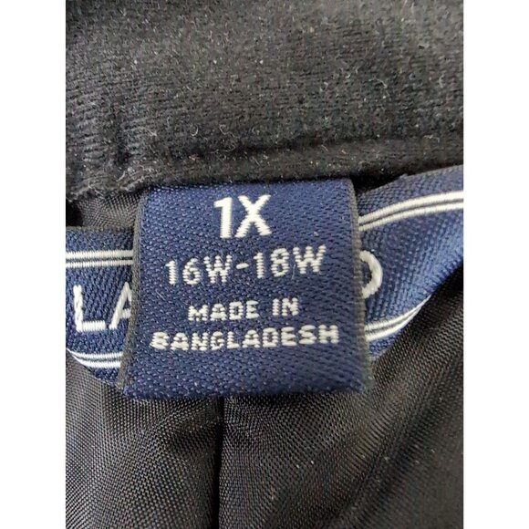 Lands End Snow Pants Womens 1X Black Waterproof Insulated Outdoor Ski Chore - Picture 10 of 16